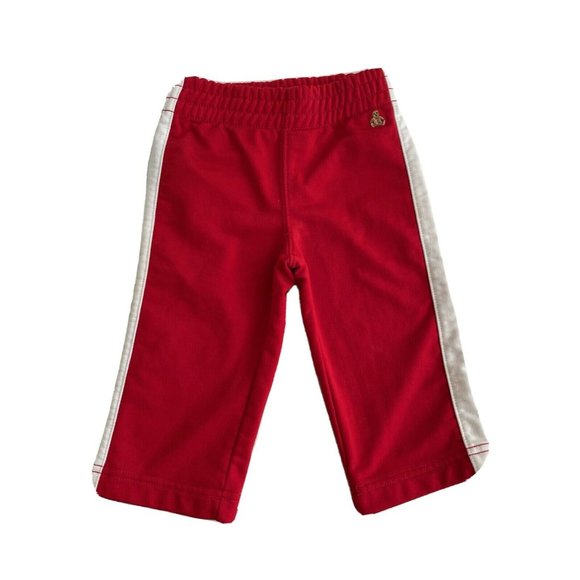 Baby Gap Boy Pant Red Activewear Elastic Waist 100% Polyester Size 12-18 M - Picture 1 of 12